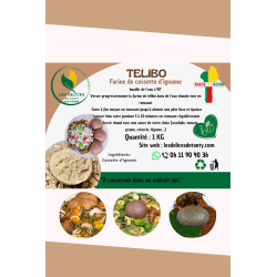 Farine de cossette d'igname - Télibor origine Bénin