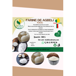 Farine fermentée de manioc - Agbéli - Placali