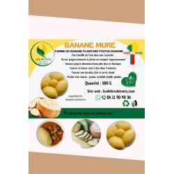 Farine de banane mure - Foutou banane mure