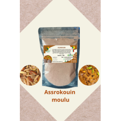 Assrokouin du Bénin, c'est une poudre obtenue à base de l'amande du noyau de la pomme sauvage.